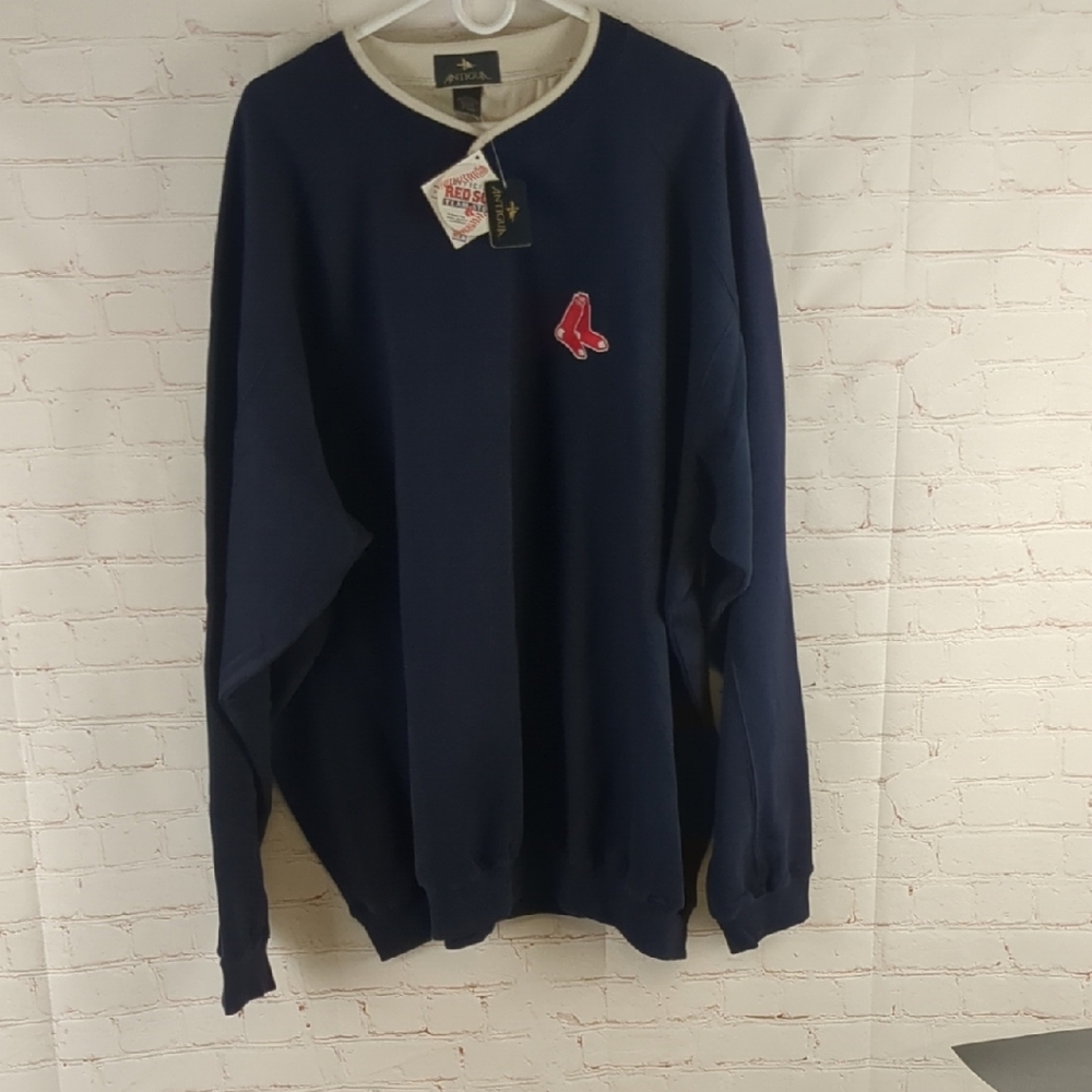 Antigua Red Sox V neck Pullover Classic Design